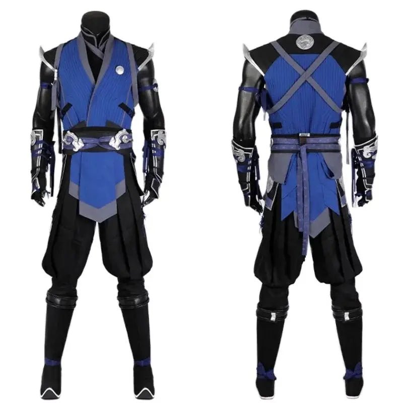 Mortal Kombat Sub-Zero Cosplay Kostüm Set für Männer - Halloween & Karnevals Outfit
