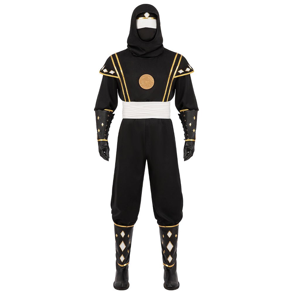 Power Rangers Schwarzer Ninjetti Ranger Cosplay Kostüm - Authentisches Design für Fans
