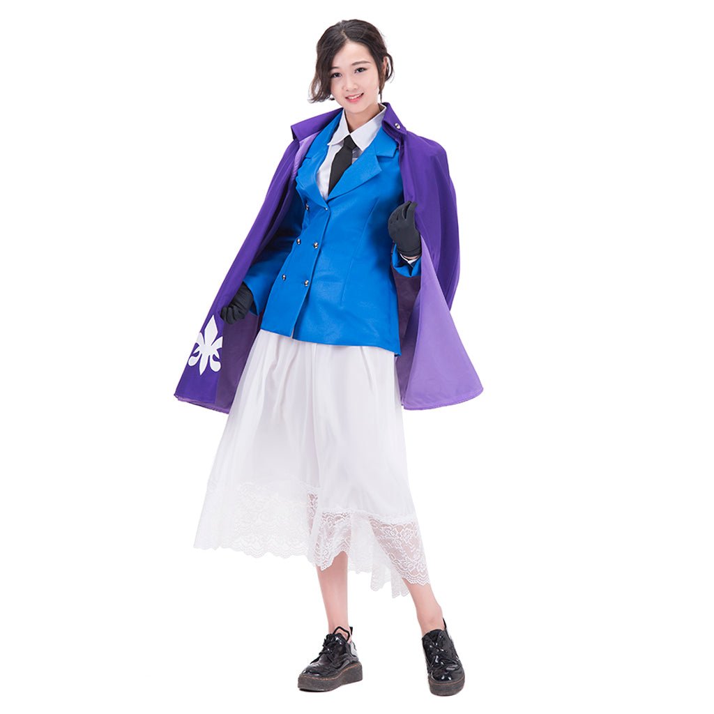 Hetalia: Axis Powers Frankreich Nyotalia Frauenkleid Cosplay Kostüm