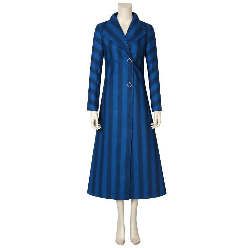 Mary Poppins Returns Marineblaues Cosplay Kostüm für Erwachsene