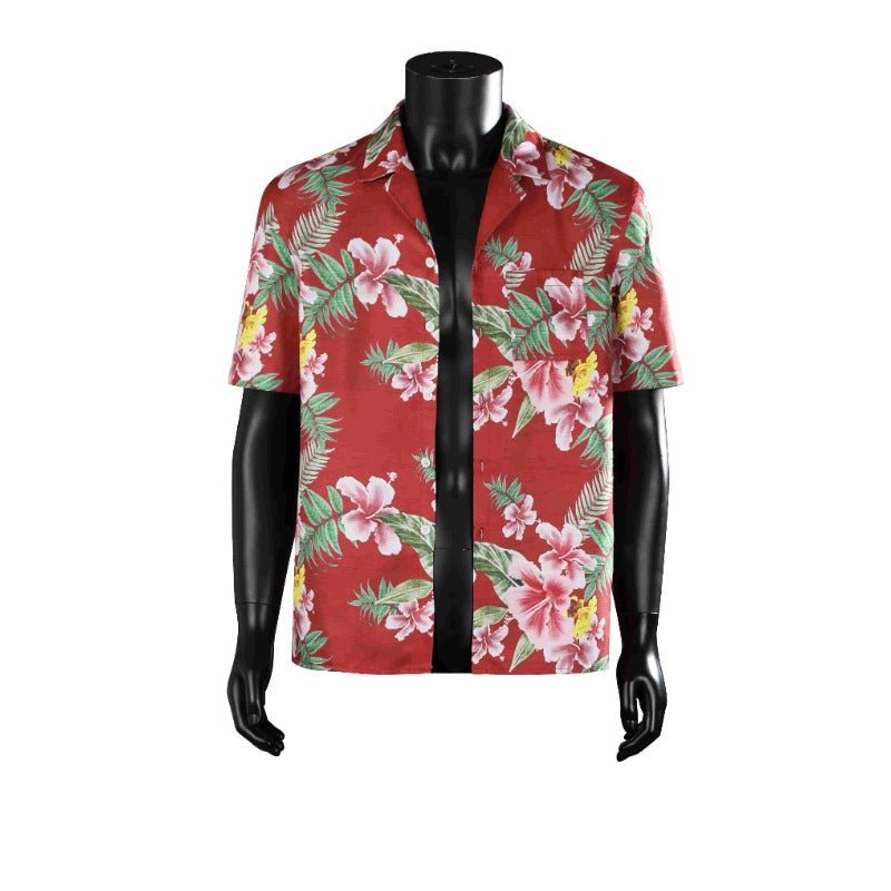 Kasuga Ichiban Cosplay Hemd - Kurzarmiges Spiel-inspiriertes Strandhemd für Männer