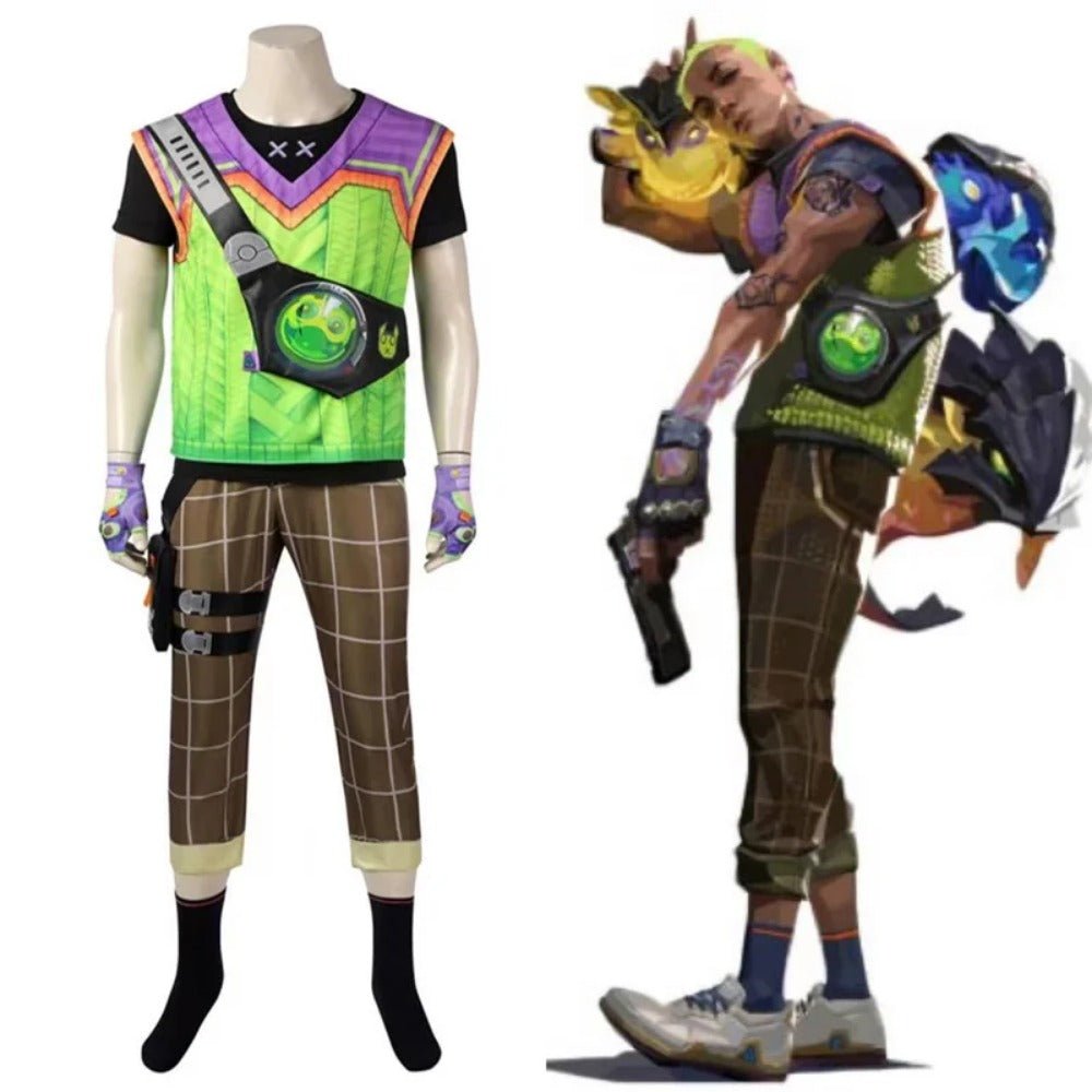 Valorant Gekko Agent Cosplay Kostüm Uniform | Halloween Party Anzug
