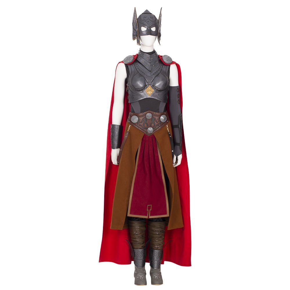 Lady Thor Cosplay Kostüm für Frauen - Lächelnder Helden Kampfanzug für Halloween Karneval Party