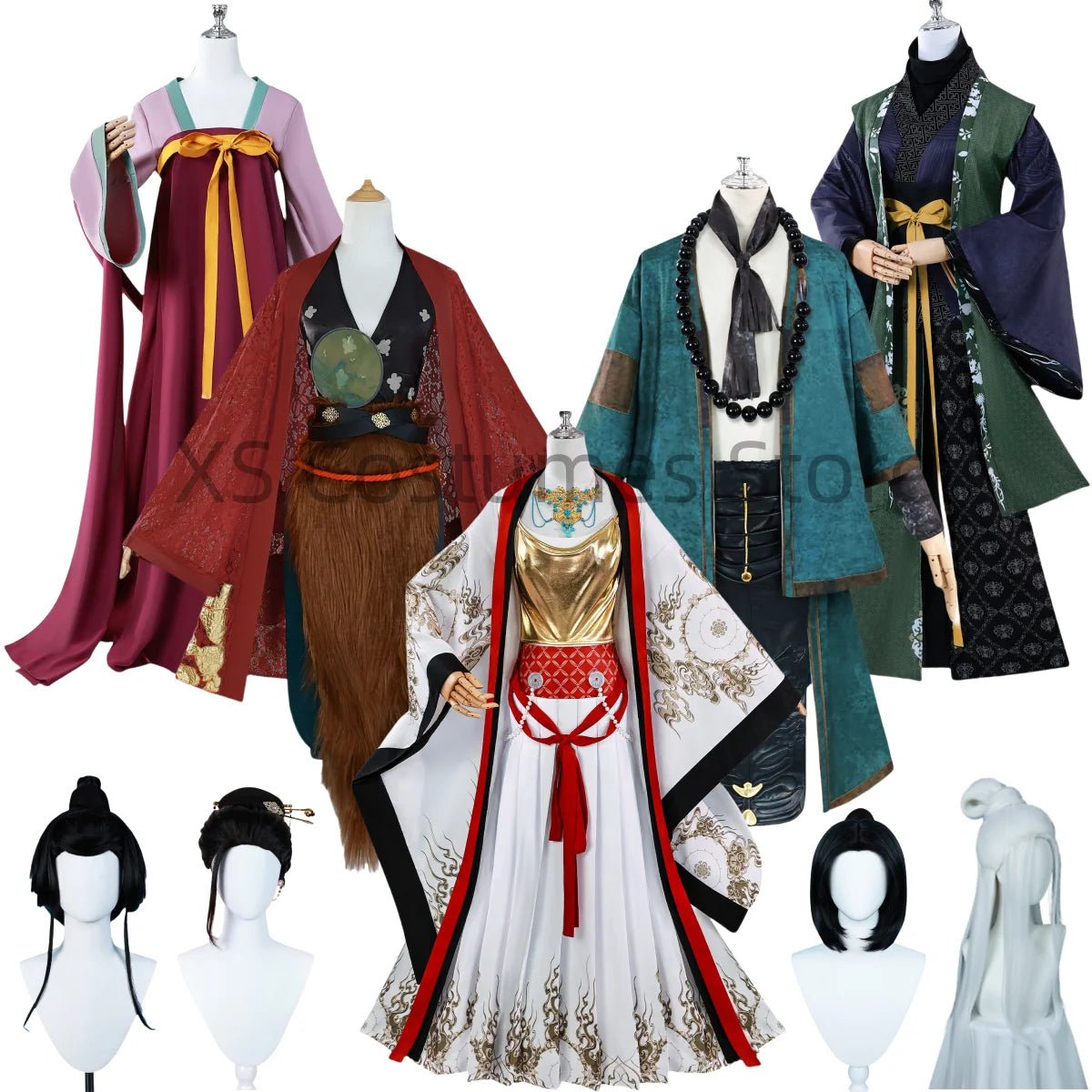 Anime Schwarzer Mythos Wukong Cosplay Spinnenkobold Eisenfächer Prinzessin Vierte Schwester Pingping Kostüm Perücke Anzüge