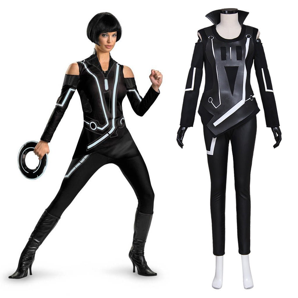 Tron Legacy Quorra Cosplay Kostüm - Reflektierender Jumpsuit Lizenzierte Disney Outfit