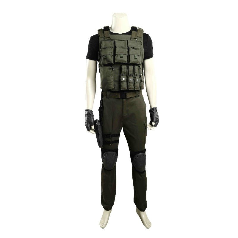 Resident Evil Chris Redfield Cosplay Kostüm - Hochwertiges Spielcharakter-Outfit
