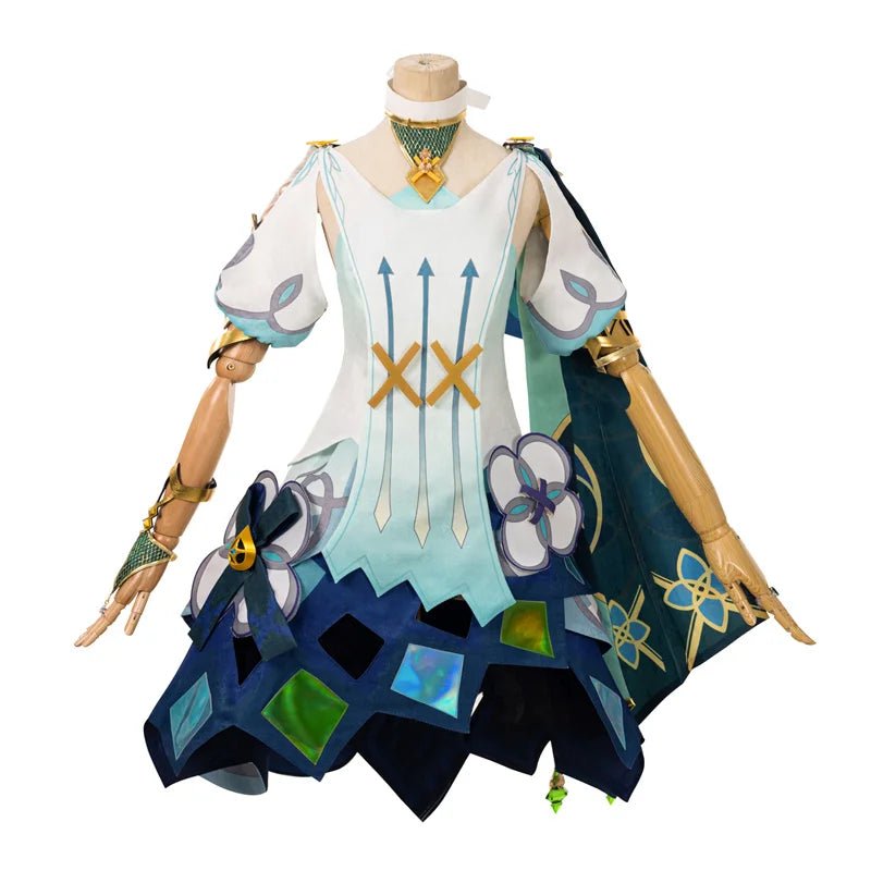 Genshin Impact Faruzan Cosplay Kostüm Damen Outfit Halloween Cosplay Uniform Vollständiges Set mit Umhang