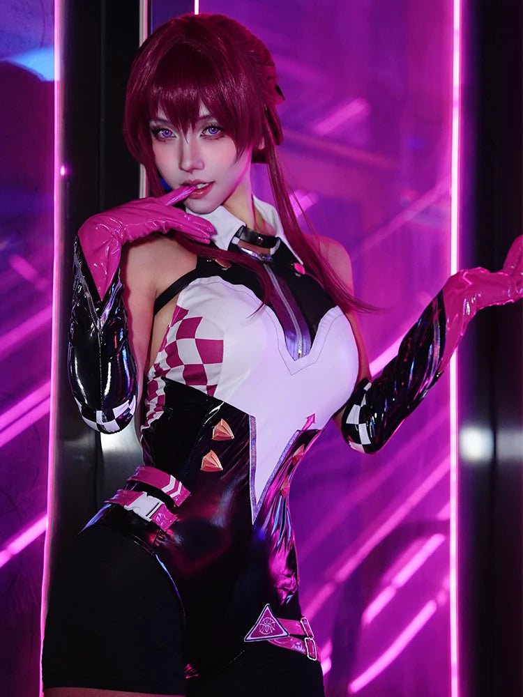 Original Honkai Star Rail Kafka Cosplay Kostüm Kafka Derivat Rennanzug Halloween Damen Overall