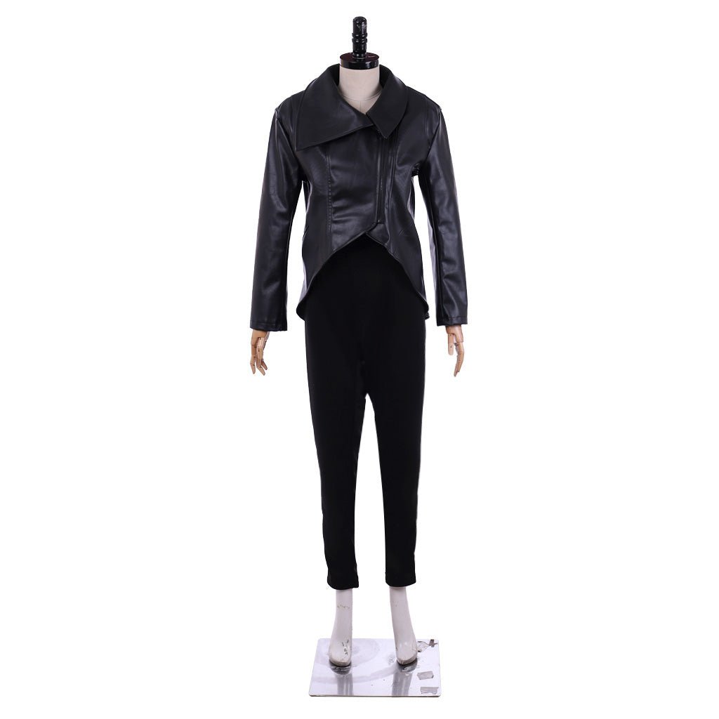 Once Upon a Time Emma Swan Cosplay Kostüm Damen Schwarze Jacke und Hose Halloween Karneval Party Anzug
