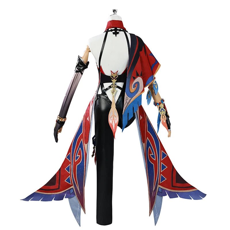 Genshin Impact Chasca Cosplay Kostüm Natlan Blume-Feder Clan Chasca Damen Halloween Party Outfit
