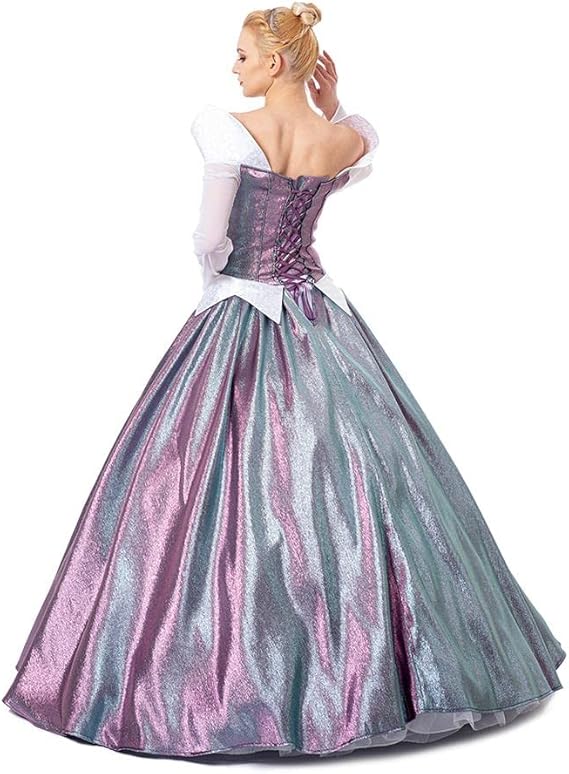 Erwachsene Prinzessin Aurora Cosplay Kleid Damen Aurora Farbwechsel Ballkleid