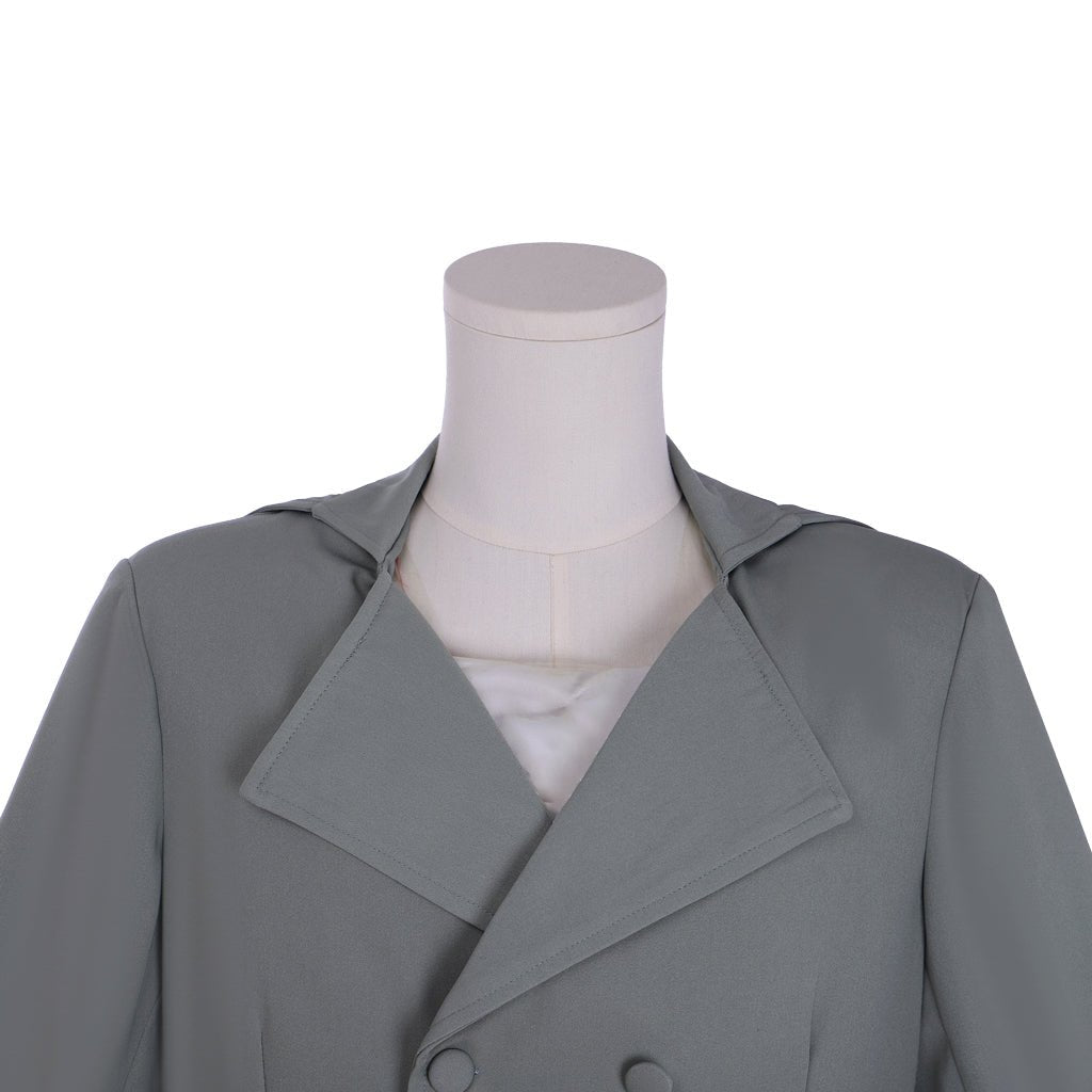 Viktorianischer Regency Hochtaillen Frack | Historische Herren Fallfront Jacke | Maßgeschneidert Silberkönig Mittelalter Serie