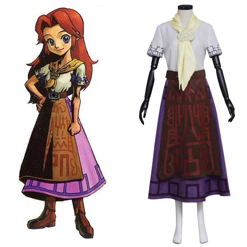The Legend of Zelda Malon Cosplay Kostüm - Spielcharakter Outfit für Frauen