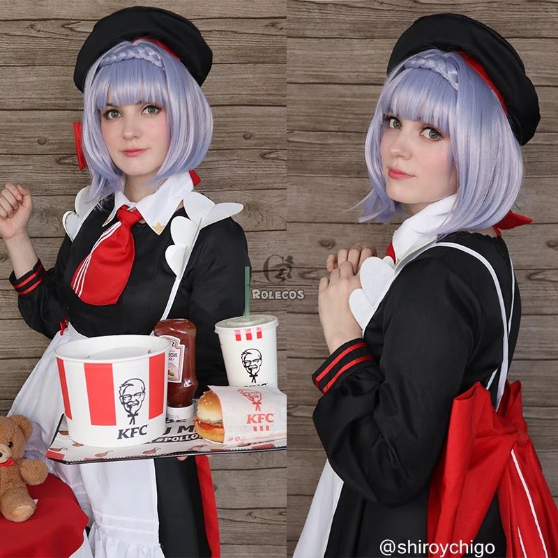 Genshin Impact Noelle Cosplay Kostüm Spiel Cosplay Mädchen Kostüm für Frauen Lolita Kleid Mädchen Jk Uniform Mit Hut Outfit