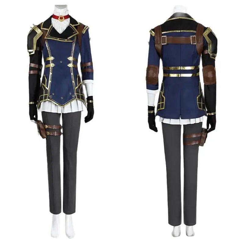 LOL Caitlyn Kiramman Cosplay Kostüm Damen Uniform Vollständiges Set Halloween Karneval Outfit