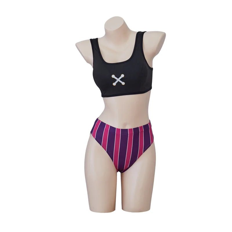 LOL Jinx Badeanzug Cosplay Kostüm - Sommer, Halloween, Karneval