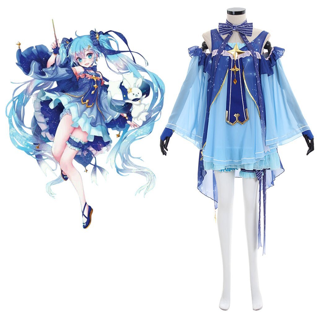 Vocaloid Hatsune Miku Cosplay Schnee Miku Kostüm