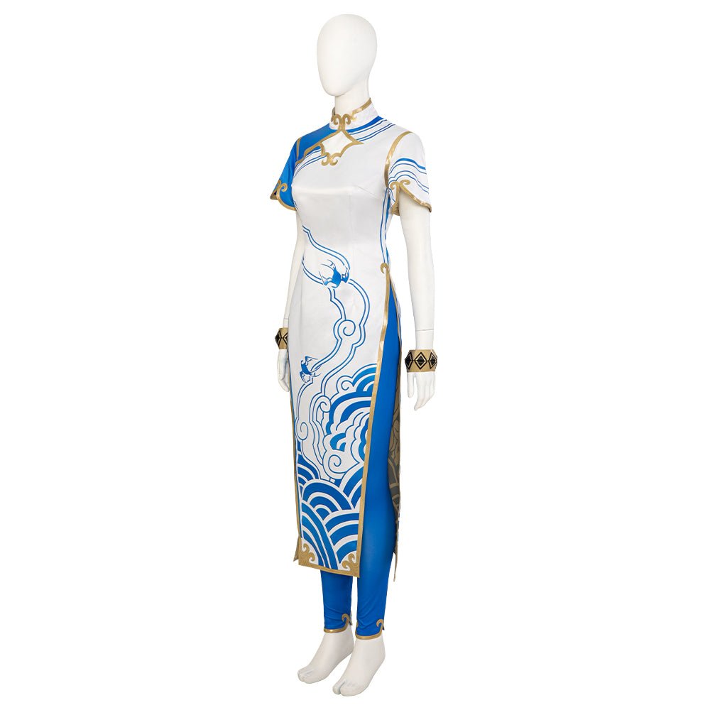 Chun-Li Cosplay Jumpsuit mit Cheongsam aus Street Fighter