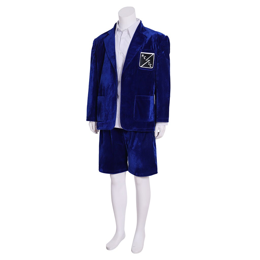 AC/DC Angus Young Cosplay Kostüm für Männer/Frauen | Schuljungen Uniform Blazer Anzug