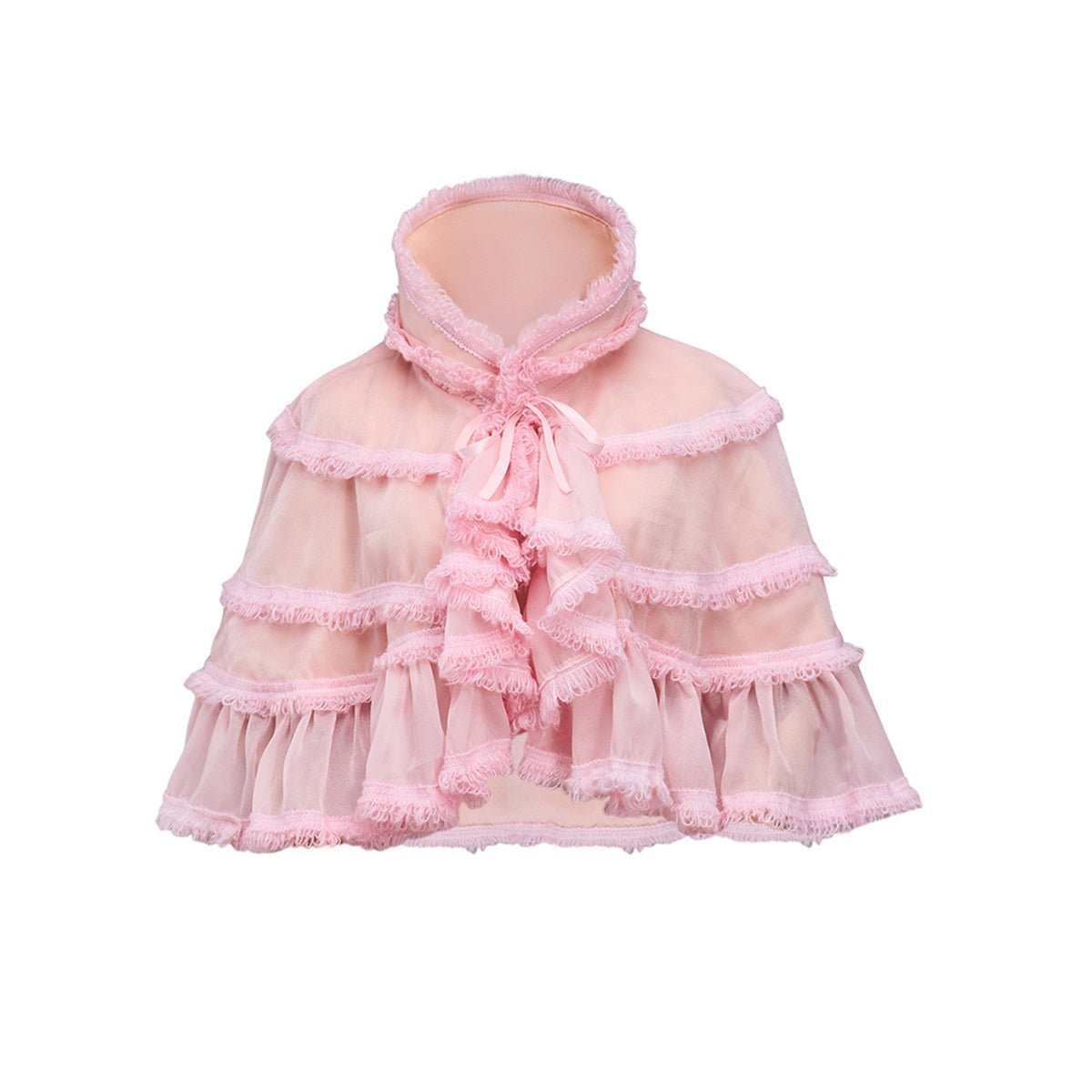 Rosa Kurzer Umhang Cosplay Kostüm – Stylisches Anime-inspiriertes Outfit