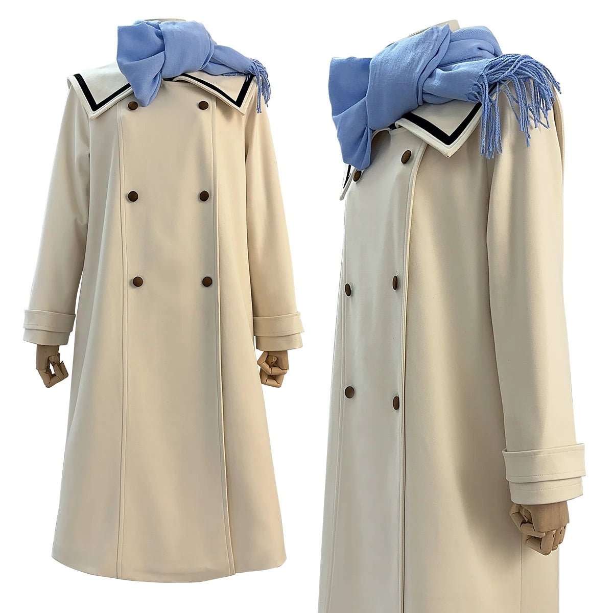 Frieren Jenseits der Reise Anime Frieren Cosplay Kostüm Wintermantel Kleid Perücke