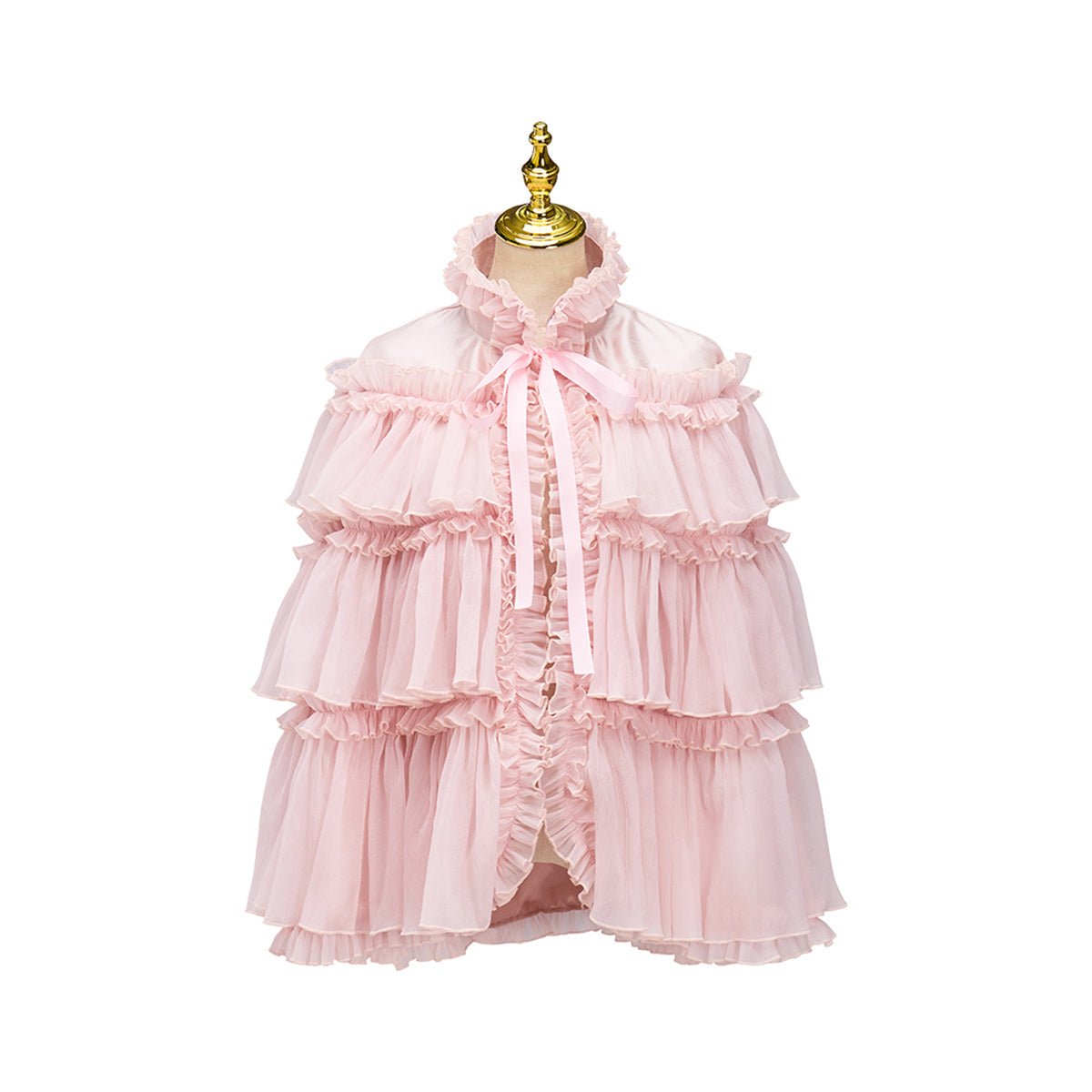 Rosa mittellanger Umhang Cosplay Kostüm