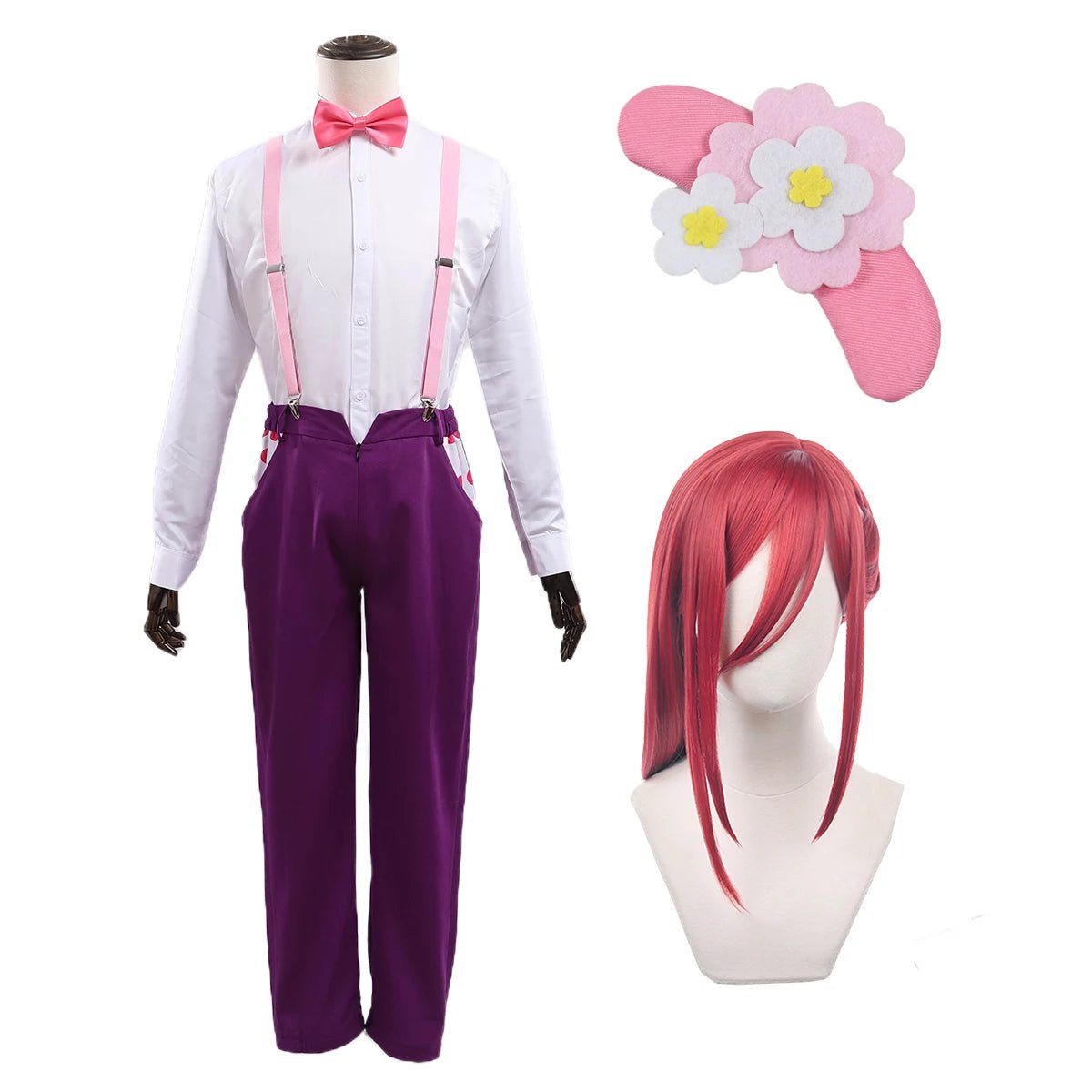 Blue Lock Anime Chigiri Cosplay Kostüm Perücke Alltagskleidung Niedliches Hemd Hose Schal Hut Rose Netz Synthetik Party Outfit Geschenk