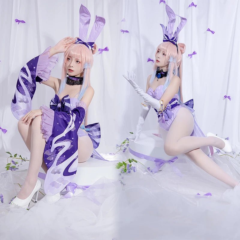 Bunny Girl Kokomi Cosplay Kostüm Genshin Impact Kokomi Bunny Kostüm Original Stilvoll Frauen Jumpsuit Stil A und B