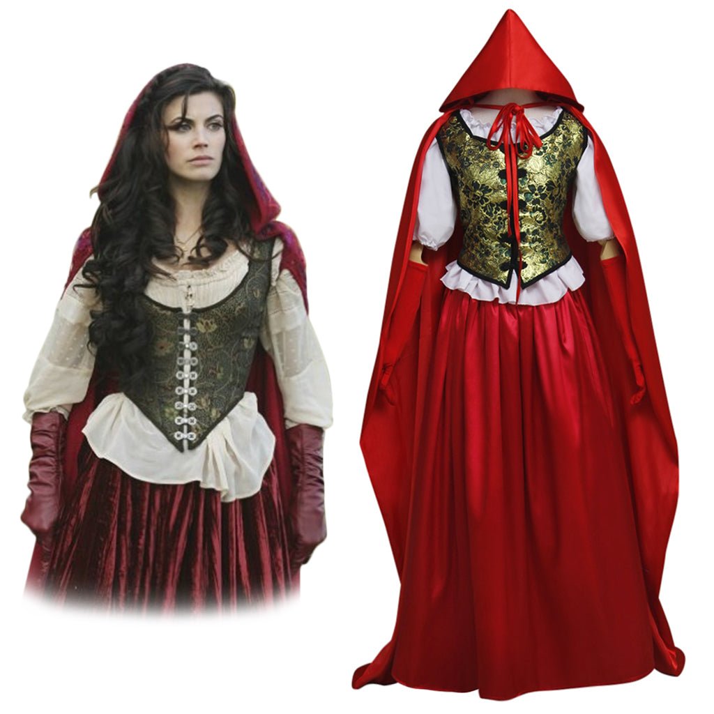 Once Upon a Time Rubys Rotkäppchen Umhang Kostüm | Damen Halloween Cosplay Outfit