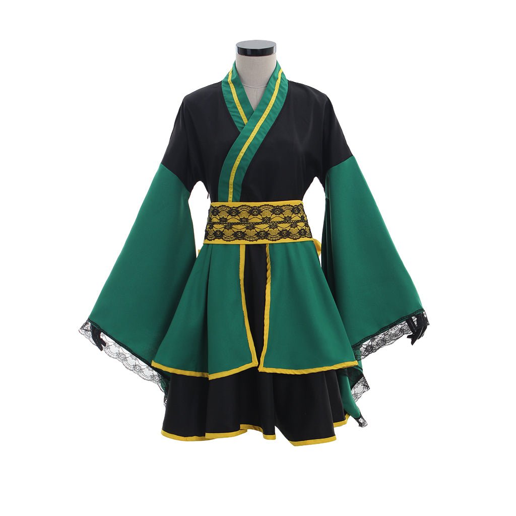 Loki Kimono Kleid Cosplay Kostüm Outfit Maßgeschneidert