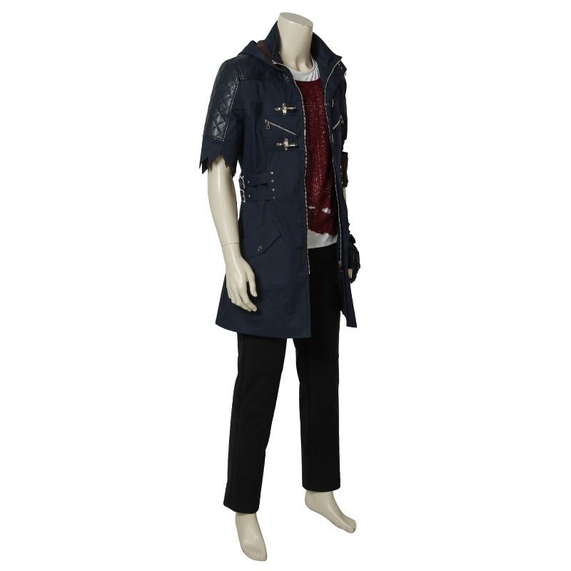 DMC 5 Nero Cosplay Outfit - Demon Hunter Lange Jacke Halloween Kostüm für Erwachsene