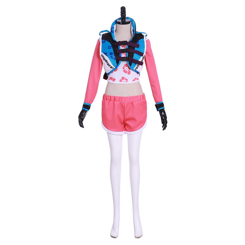 D.Va Hana Song Waveracer Cosplay Kostüm | Pink Badeanzug Skin aus Overwatch