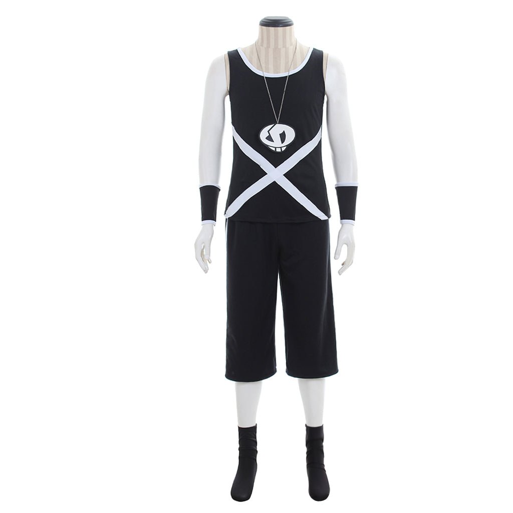 Team Skull Grunten Männliches Cosplay Kostüm – Pokémon Bösewicht Stil Outfit
