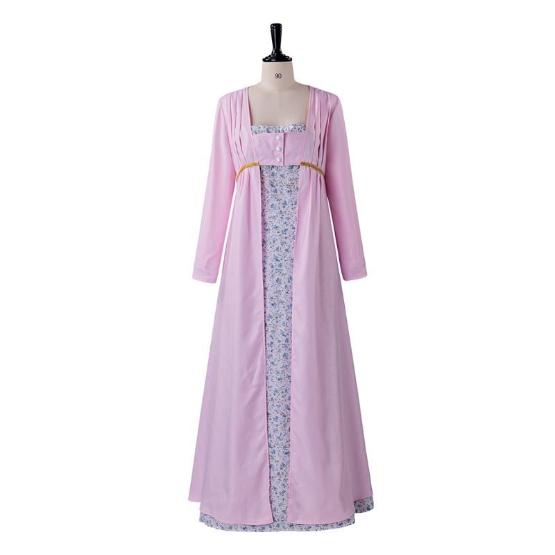 Regency Jane Austen Pastoral Spencer Robe Kleid | Viktorianisches Mittelalter Ballkostüm