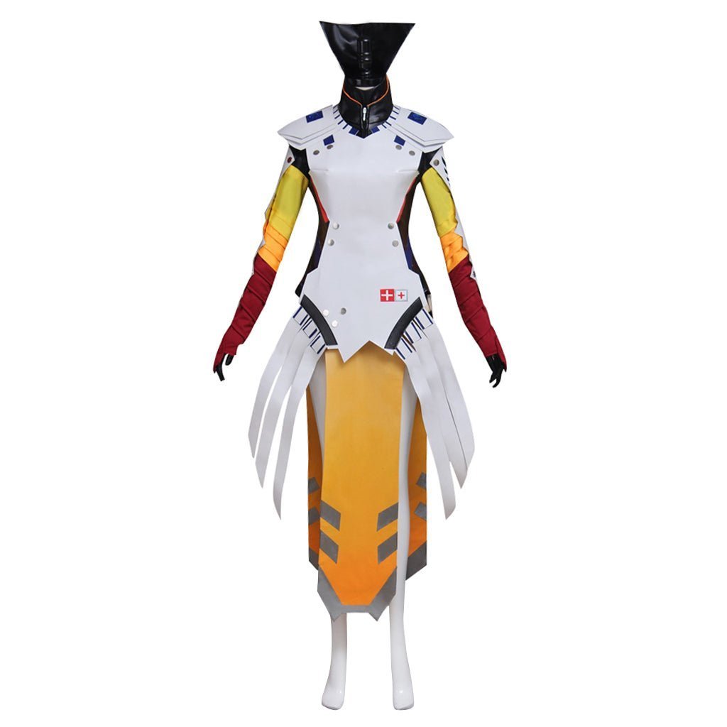 Game Mercy Cosplay Kostüm – Fantasy Battle Jumpsuit für Fans und Cosplay-Events