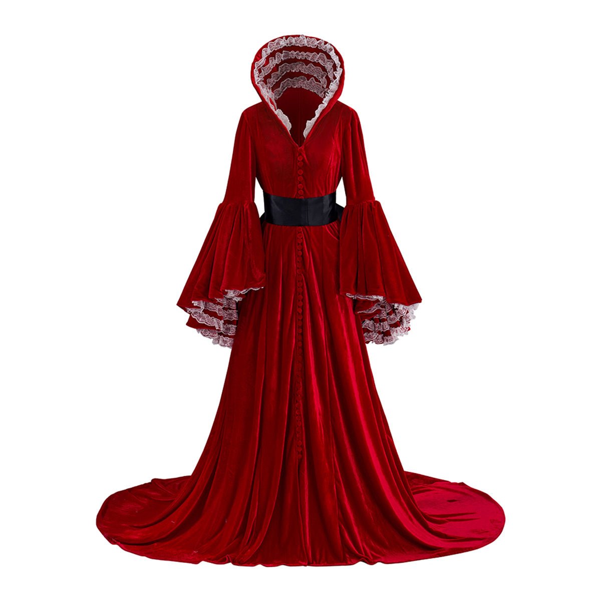 Vom Winde verweht Rotes Kleid Cosplay Kostüm – Scarlett O’Hara Outfit für Halloween & Cosplay