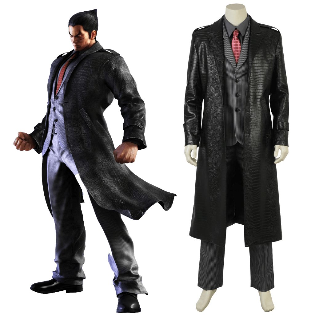 Tekken Kazuya Mishima Cosplay Kostüm - Authentisches Spielcharakter Outfit für Fans