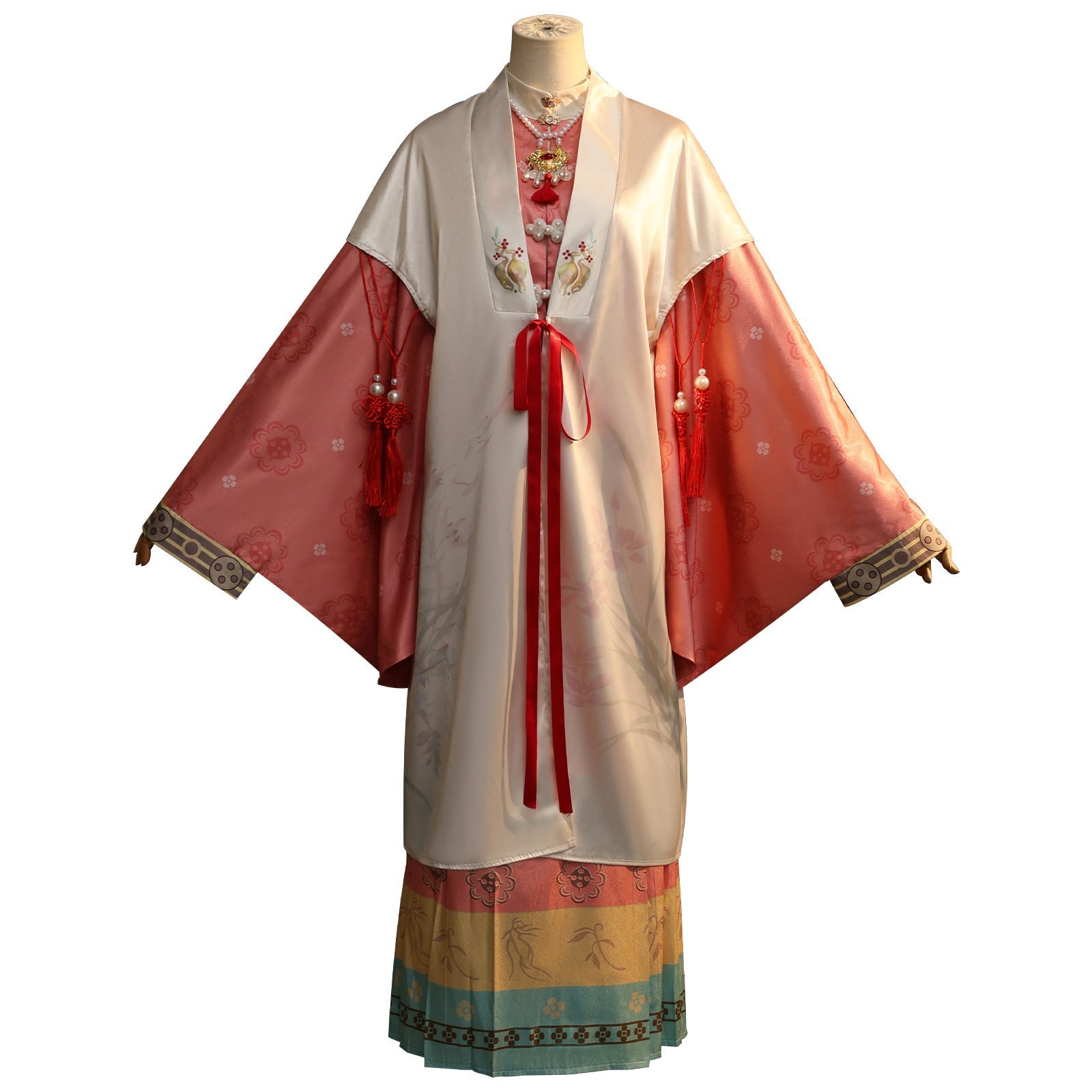 Reverse:1999 Sufi Roter Faden des Schicksals Cosplay Kostüm, Antiker Hanfu-Stil Sufi Cosplay Outfit