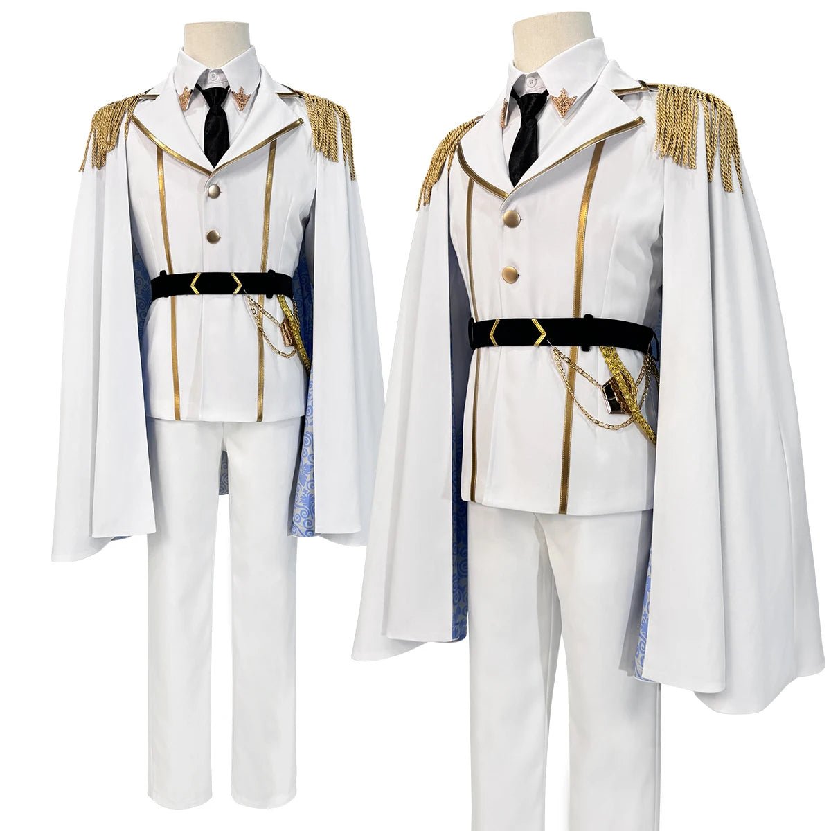 Blue Lock Anime Isagi Cosplay Kostüm Perücke Engel und Dämonen Serie Jacke Hose Weißer Umhang Rose Netz Cos Halloween