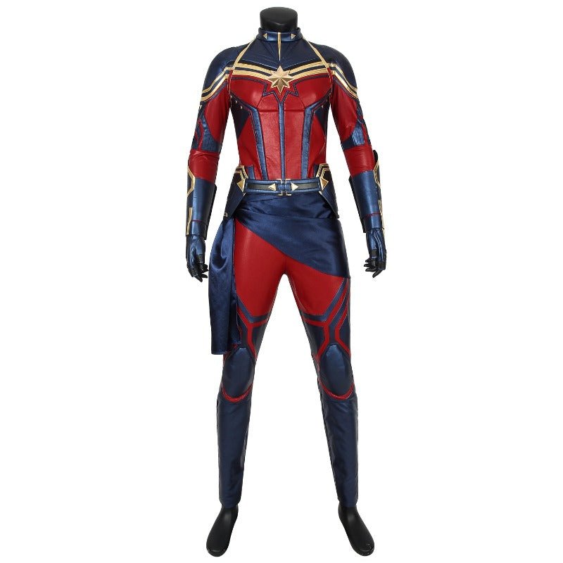 Avengers 4 Endgame Captain Marvel Jumpsuit Cosplay Kostüm + Schuhe