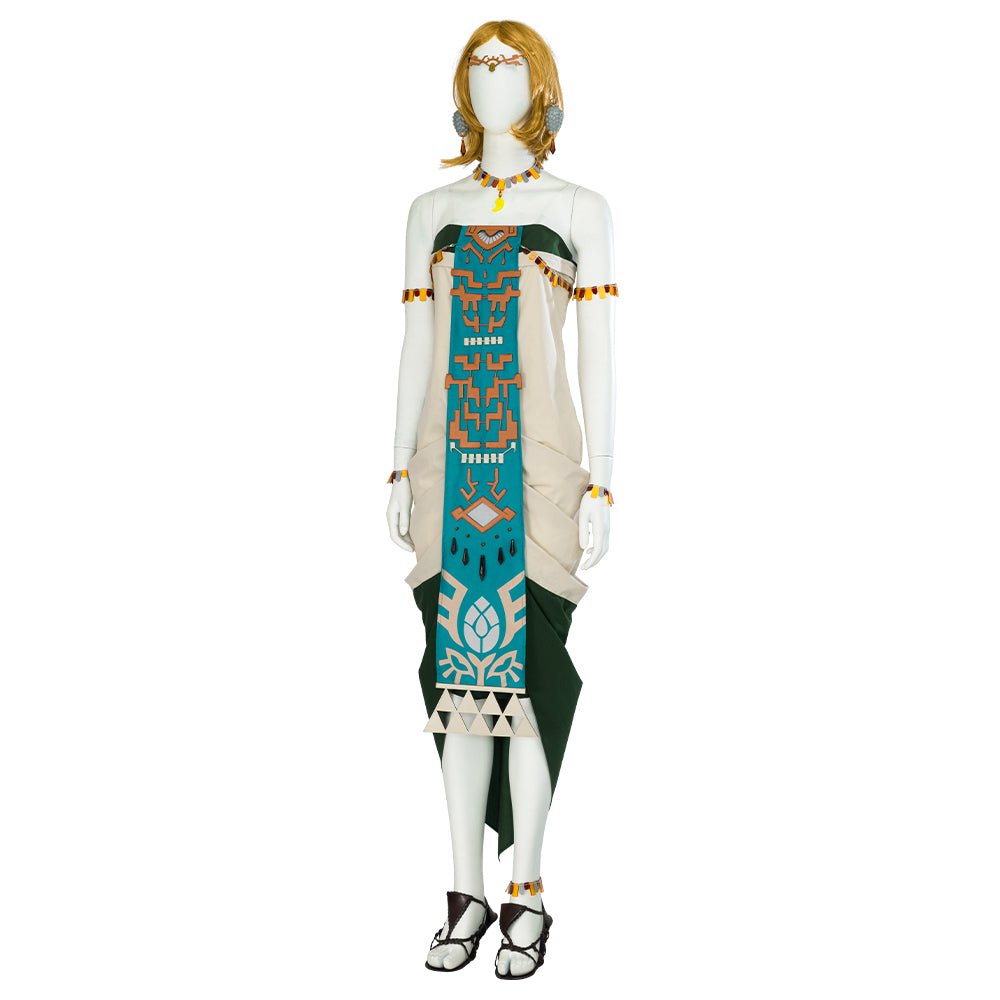 The Legend of Zelda: Tränen des Königreichs Prinzessin Zelda (Zonai Kleid) Cosplay Kostüm