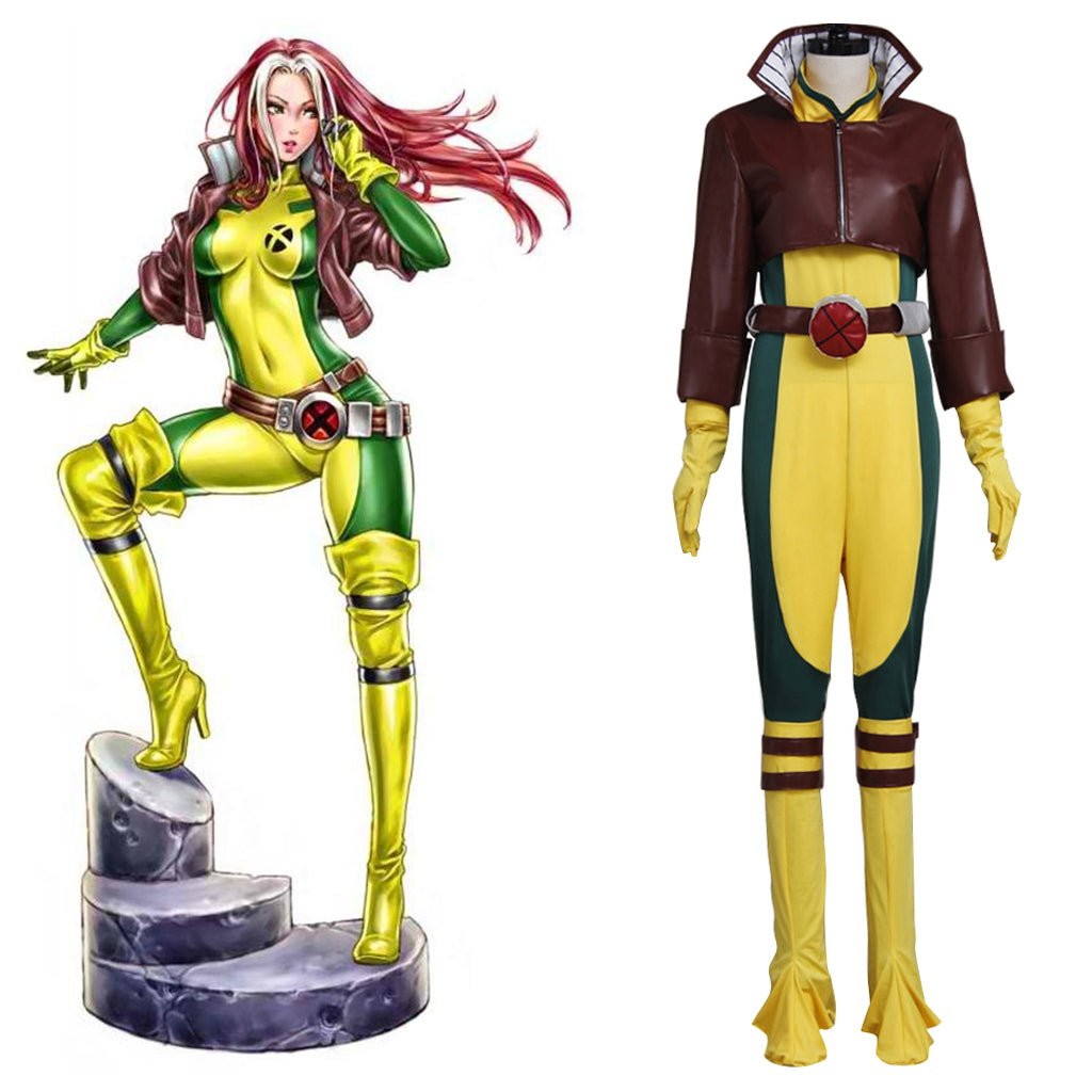 Fantasia X 97 Super Bösewicht Cosplay Kostüm Mantel Overall Halloween Karneval Party Anzug für Frauen