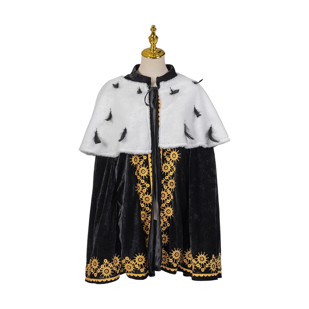 Königlicher Prinz Cosplay Cape - Luxuriöser Mittellanger Mantel für Halloween & Karneval