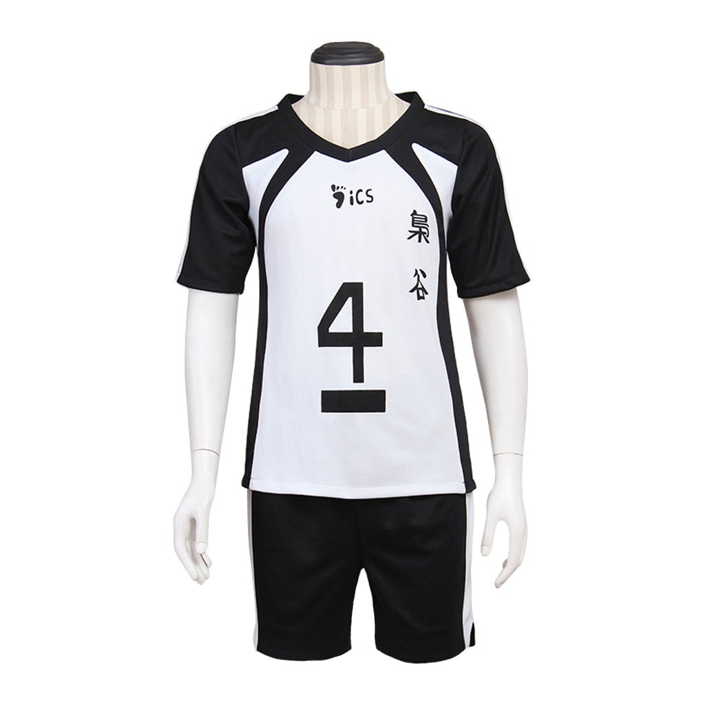 Haikyuu!! Bokuto Kotaro Cosplay Kostüm Fukurodani Academy Volleyball Schwarz Weiß Uniform
