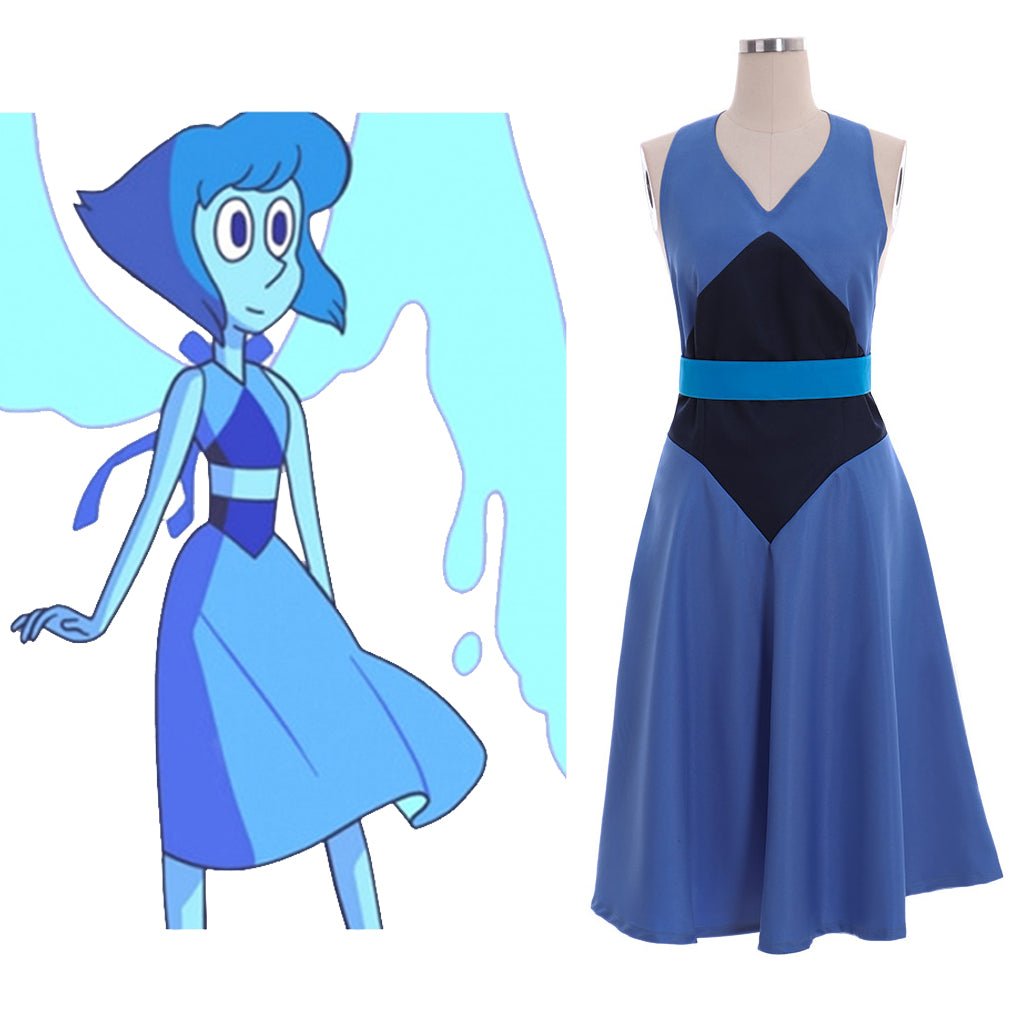 Steven Universe Lapis Lazuli Cosplay Kleid - Authentisches Anime Kostüm für Fans und Events