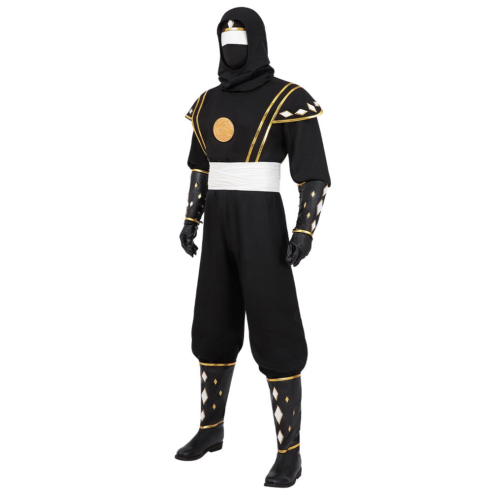 Power Rangers Schwarzer Ninjetti Ranger Cosplay Kostüm - Authentisches Design für Fans