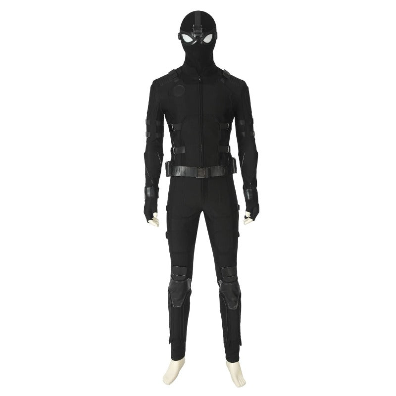 Spider-Man Far From Home Schwarzer Kampfanzug Cosplay Kostüm Set - Peter Parker Tarnversion