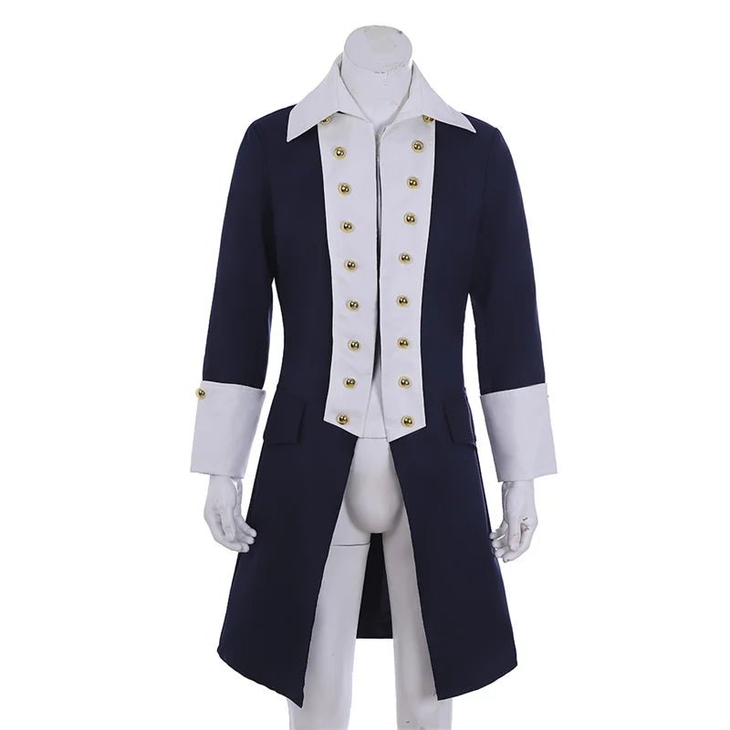 18. Jahrhundert Männer Royal Jacke Kostüm - Regency Blaue Uniform Cosplay Mantel | Mittelalter Tudor Outfit von Silberkönig