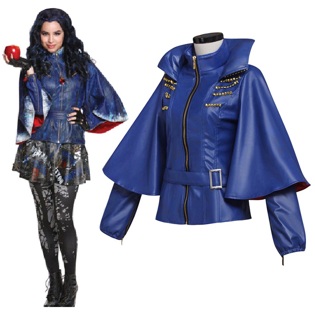 Evie Cosplay Kostüm Blaue Jacke für erwachsene Frauen