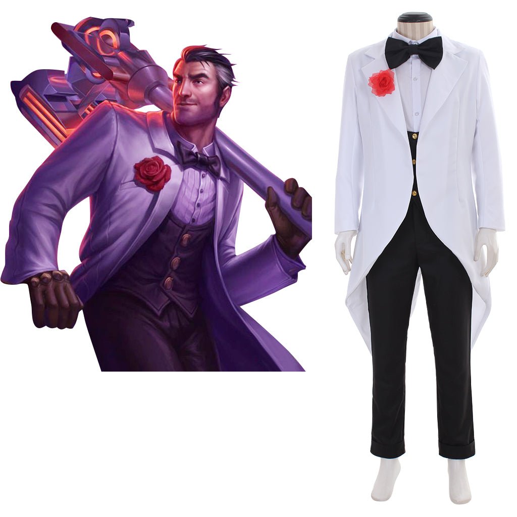LOL Debonair Jayce Cosplay Kostüm - Die Uniform des Verteidigers der Zukunft